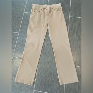 Betabrand khaki pants. Size large petite.